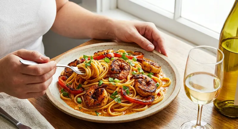 Cajun katkarapupasta