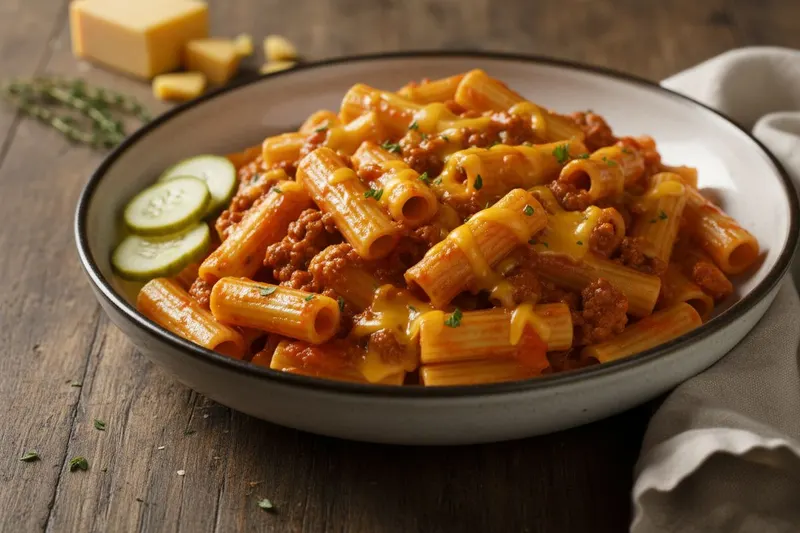 Cheeseburgerpasta