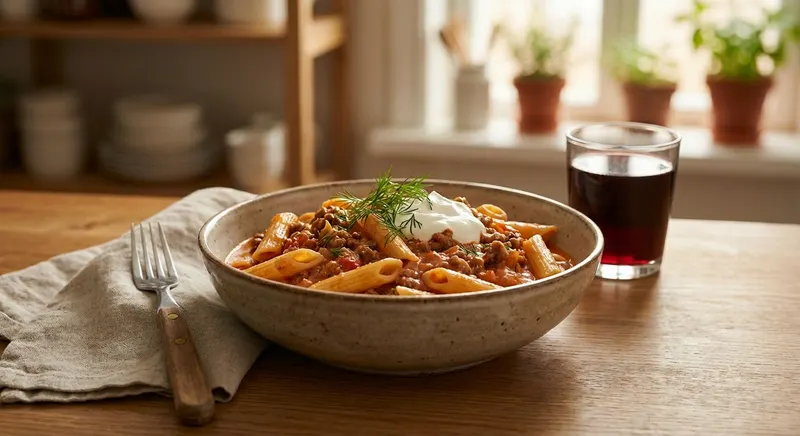 Jauhelihapasta (helppo arkipasta)