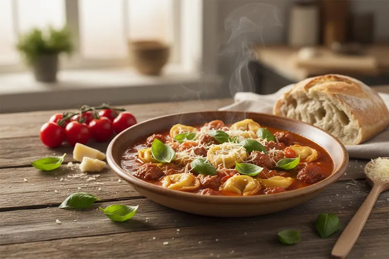 Makkara-tortellinikeitto