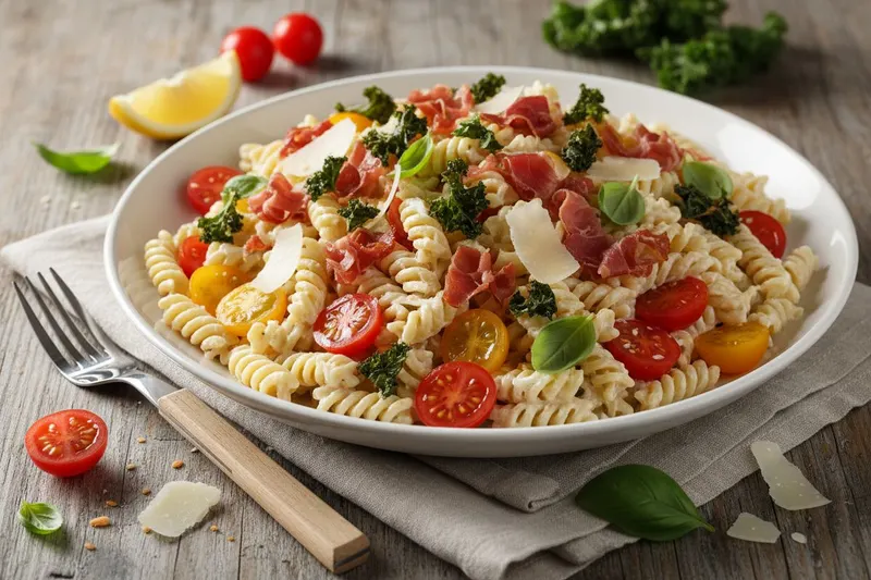 Pastasalaatti parmankinkulla