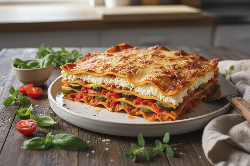 Lasagne raejuustolla