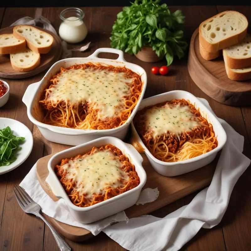 TikTok-uunispaghetti kahdella kastikkeella