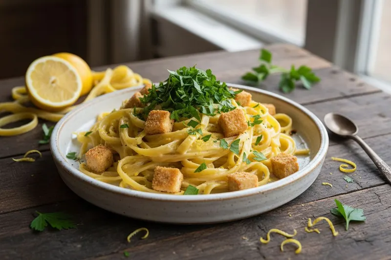 Tofu limonellopasta