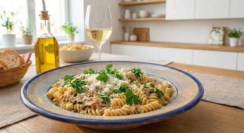 Kermainen tonnikalapasta