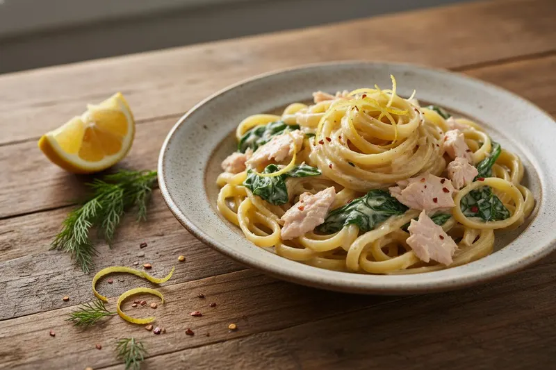 Yhden kattilan lohipasta