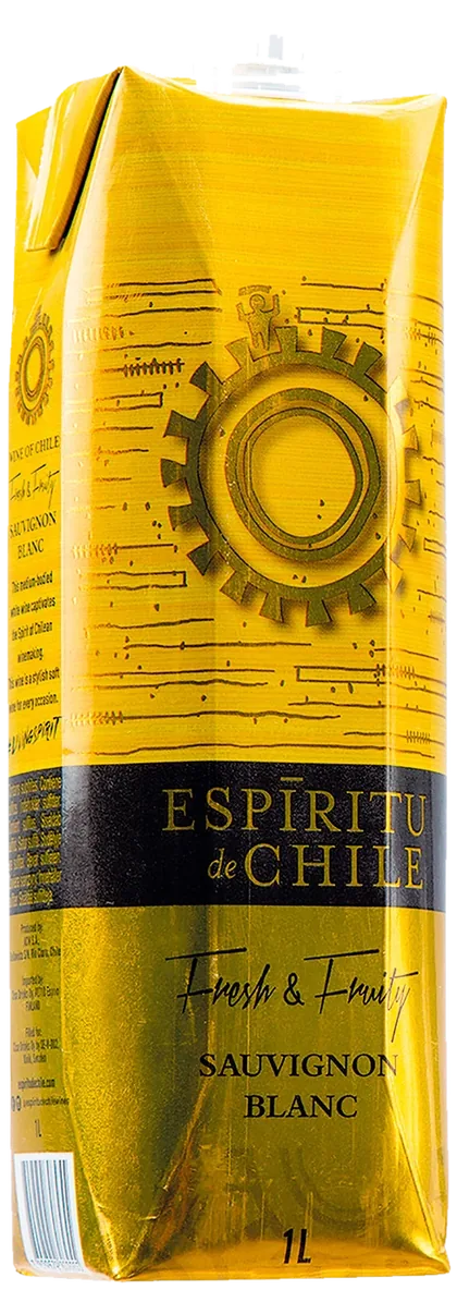Espiritu de Chile Fresh & Fruity Sauvignon Blanc kartonkitölkki